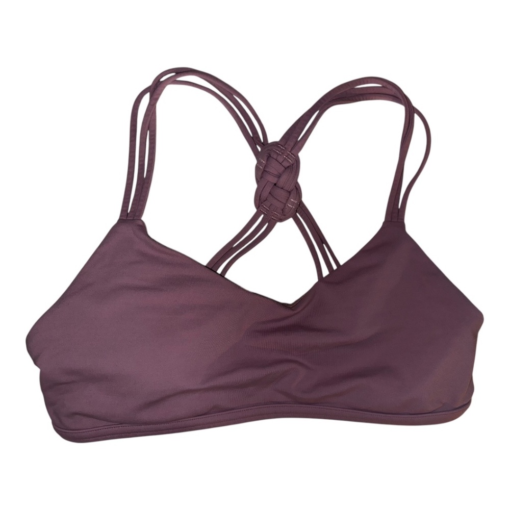Lululemon Pink  Strappy Knot Back Bra Top 8